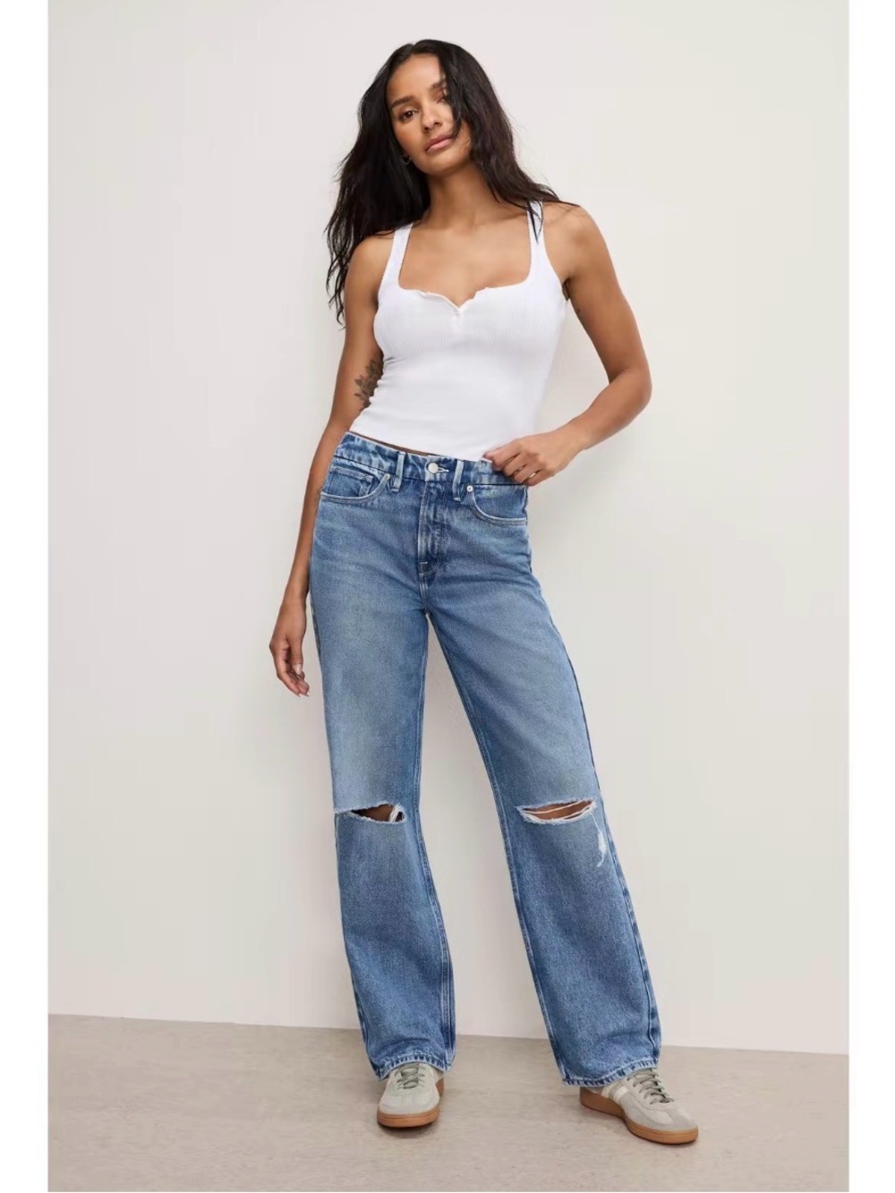 Good American 90’s Relaxed Jeans Indigo893 - Picture 4 of 6